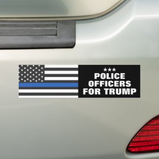 Polizeibeamte für die Wahl Trumps 2024 Autoaufkleber