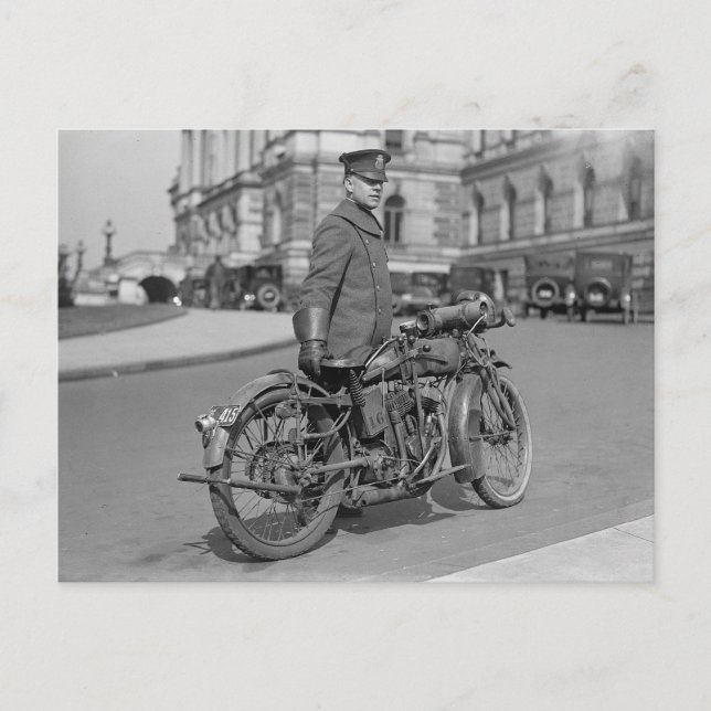 Polizeibeamte für Motorräder, 1922 Postkarte (Vorderseite)