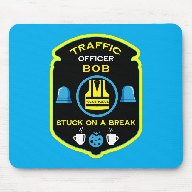 Polizeibeamte für Verkehr Mousepad (Vorne)