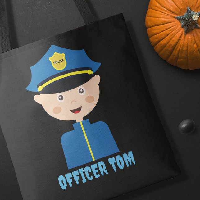 Polizeibeamte Halloween Trick Leckerei Tasche (Von Creator hochgeladen)