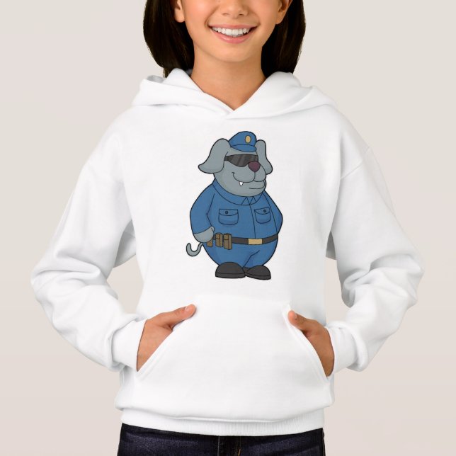 Polizeibeamte Hoodie (Vorderseite)