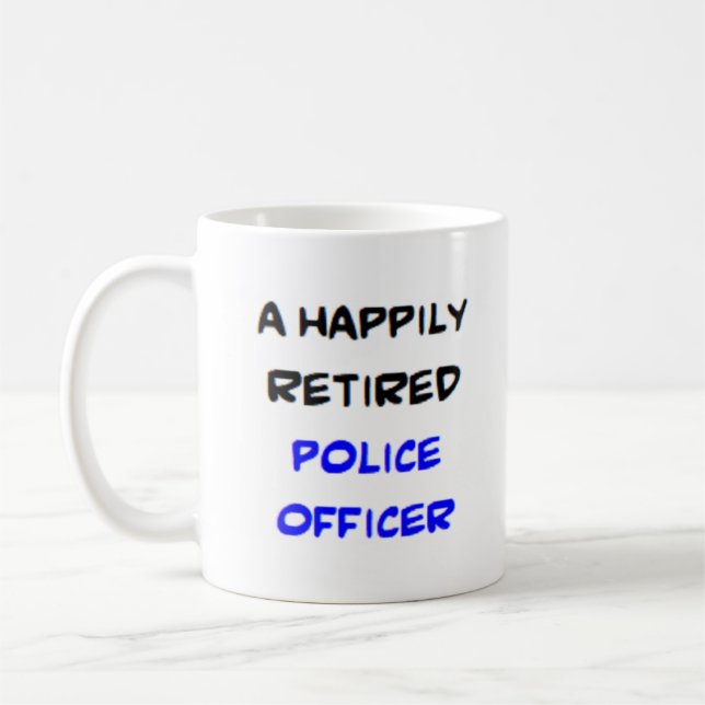 Polizeibeamte im Ruhestand Kaffeetasse (Links)