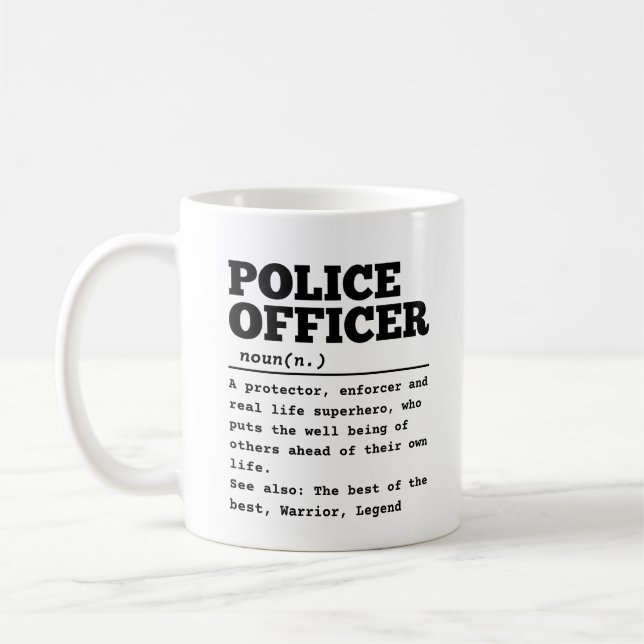 Polizeibeamte Kaffeetasse (Links)