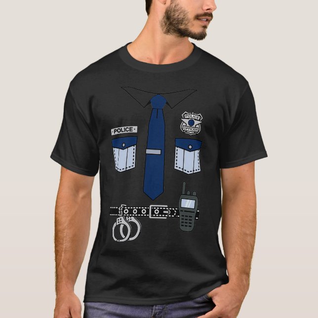 Polizeibeamte Kostüme für Kinder und Erwachsene Ea T-Shirt (Vorderseite)