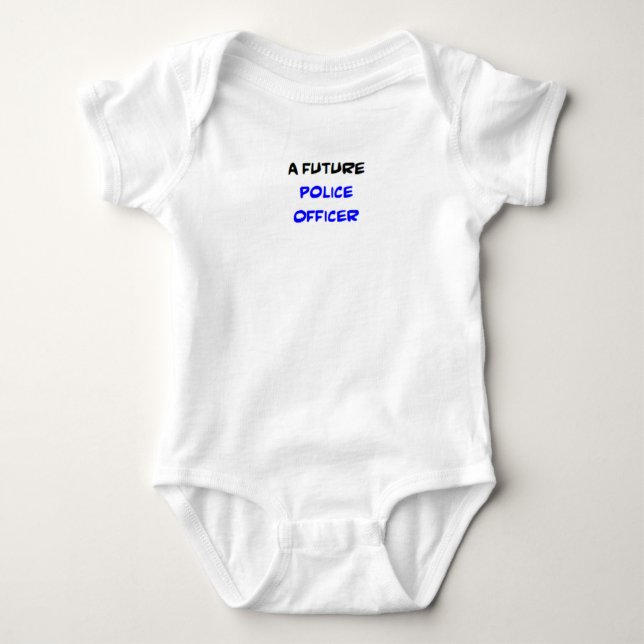 Polizeibeamte, künftig baby strampler (Vorderseite)