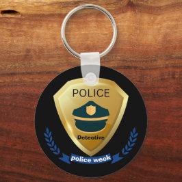 Polizeibeamte,Nationale Polizeiwoche 2023 Schlüsselanhänger