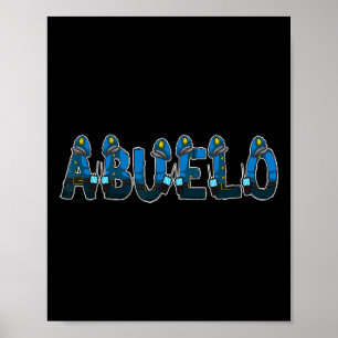 Polizeibeamte Opa Abuelo Halloween-Kostüm Poster