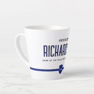 Polizeibeamte personalisiert Thin Blue Line Milchtasse