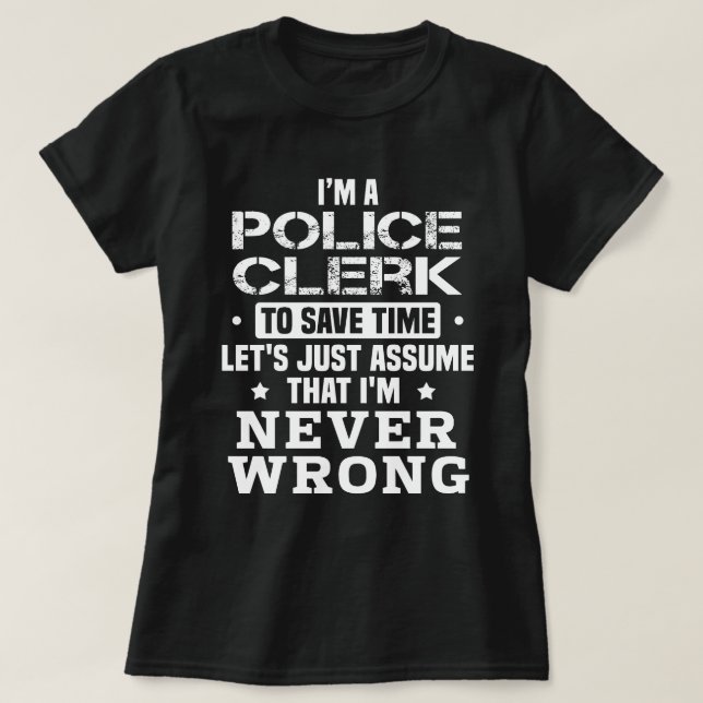 Polizeibeamte T-Shirt (Design vorne)