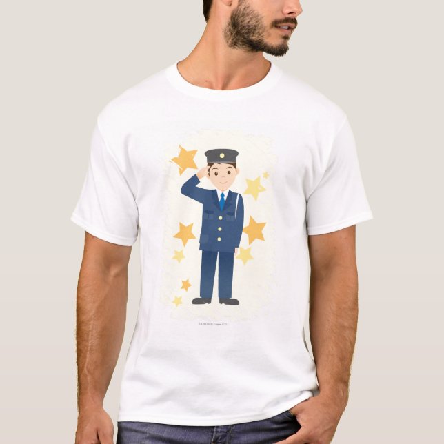 Polizeibeamte T-Shirt (Vorderseite)