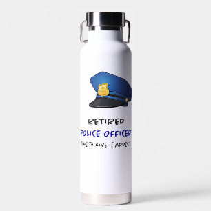 Polizeibeamte Trinkflasche