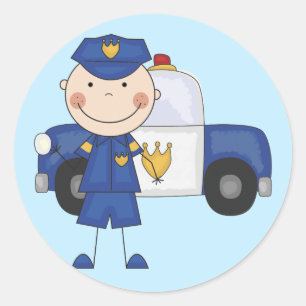 Polizeibeamte - Tshirts und Geschenke Runder Aufkleber