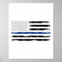Polizeibeamte Usa American Flag Thin Blue Line