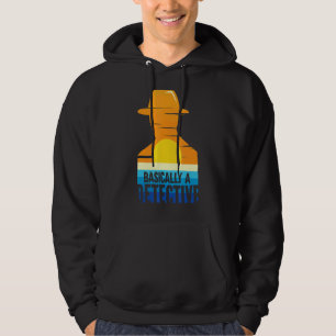 Polizeibeamte wahre Kriminalität im Grunde ein Det Hoodie