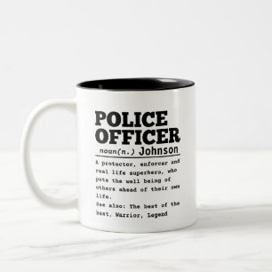 Polizeibeamte Zweifarbige Tasse