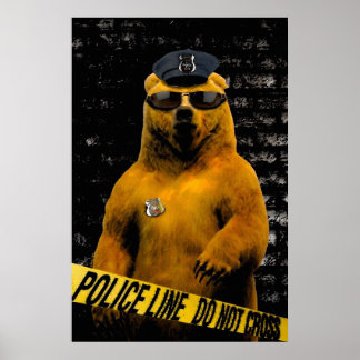 Polizeibeamter Bär! Poster