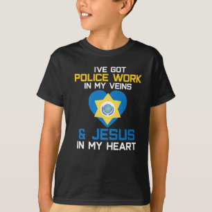 Polizeibeamter Christlich Jesus Polizist Gläubige T-Shirt