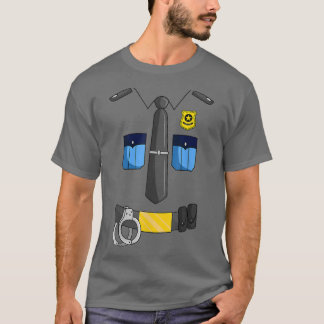 Polizeibeamter Costume Policeman Polizist Sheriff  T-Shirt