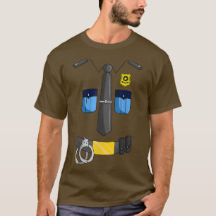Polizeibeamter Costume Policeman Polizist Sheriff  T-Shirt