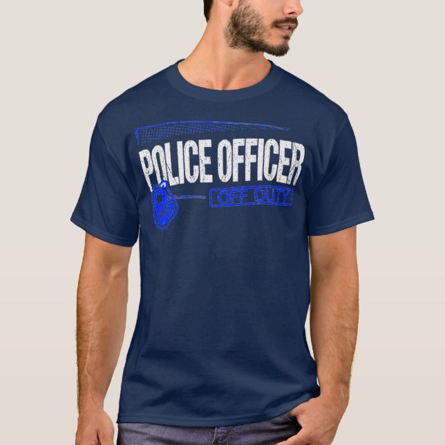 Polizeibeamter für dienstliche Funny First Respond T-Shirt (Vorderseite)