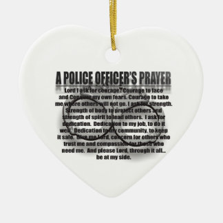 Polizeibeamter Gebet Keramik Ornament
