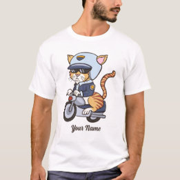 Polizeibeamter Katze - Cooler Polizist T-Shirt