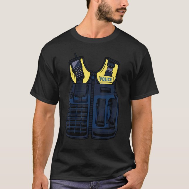 Polizeibeamter Kostümstraßenpolizist T-Shirt (Vorderseite)