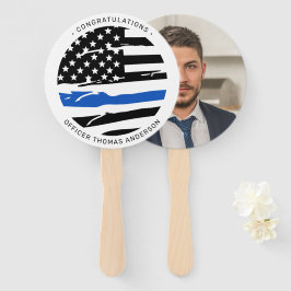 Polizeibeamter Party Thin Blue Line Gratulation Fächer