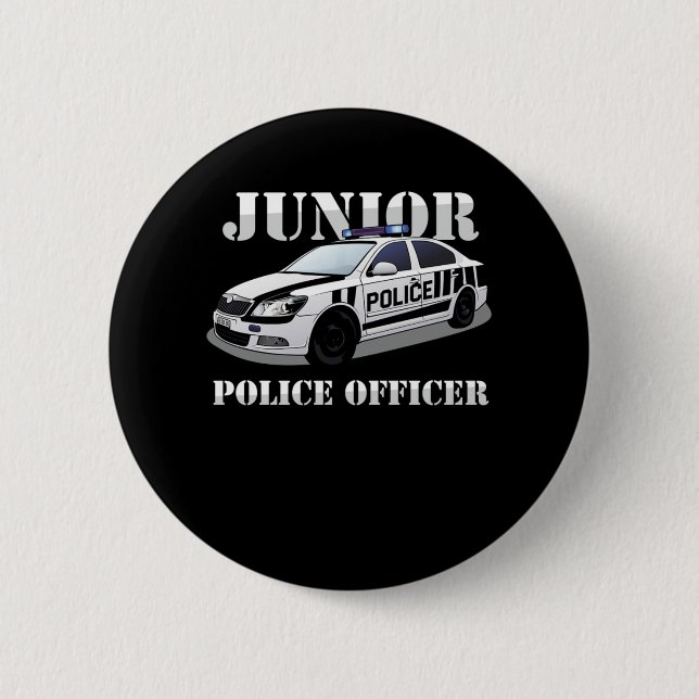 Polizeibeamter Polizeichef Polizist Gif Button (Vorderseite)