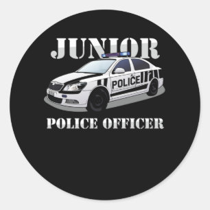 Polizeibeamter Polizeichef Polizist Gif Runder Aufkleber