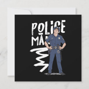 Polizeibeamter Polizist Gift Einladung