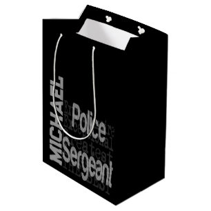 Polizeibeamter Sonderbeauftragter CUSTOM Mittlere Geschenktüte