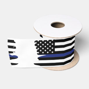 Polizeibeamter Thin Blue Line Polizist Satinband