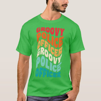 Polizeibeamter Vintag Retro 60er 70er 80er Vibes T-Shirt
