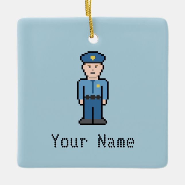 Polizeibeauftragter des individuellen Namens Keramikornament (Vorderseite)