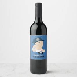 Polizeichef Baby Polizist Custom Baby Shooter Weinetikett