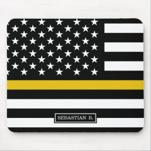Polizeichef der Thin-Gold-Line-Dispatcher Mousepad