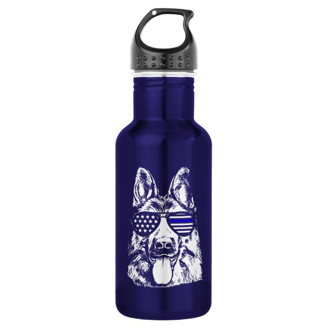 Polizeichef Edelstahlflasche (Vorderseite)