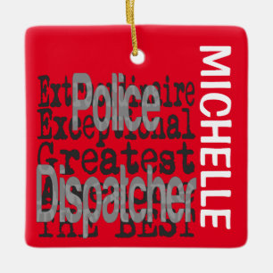Polizeidienstmitarbeiter CUSTOM Keramikornament