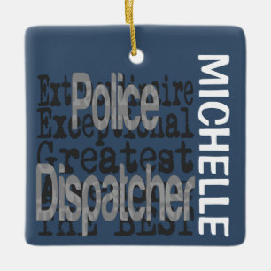 Polizeidienstmitarbeiter CUSTOM Keramikornament