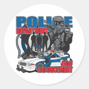 Polizeidienststelle Runder Aufkleber