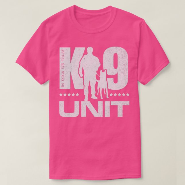 Polizeieinheit (K9) Malinois 2 T-Shirt (Design vorne)
