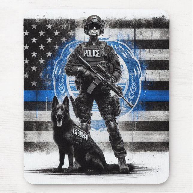 Polizeieinheit K9 Mousepad (Vorne)
