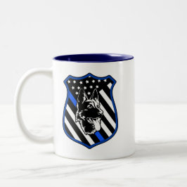 Polizeifahne Abzeichen Tasse