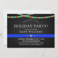 Polizeifarbenes WeihnachtsParty