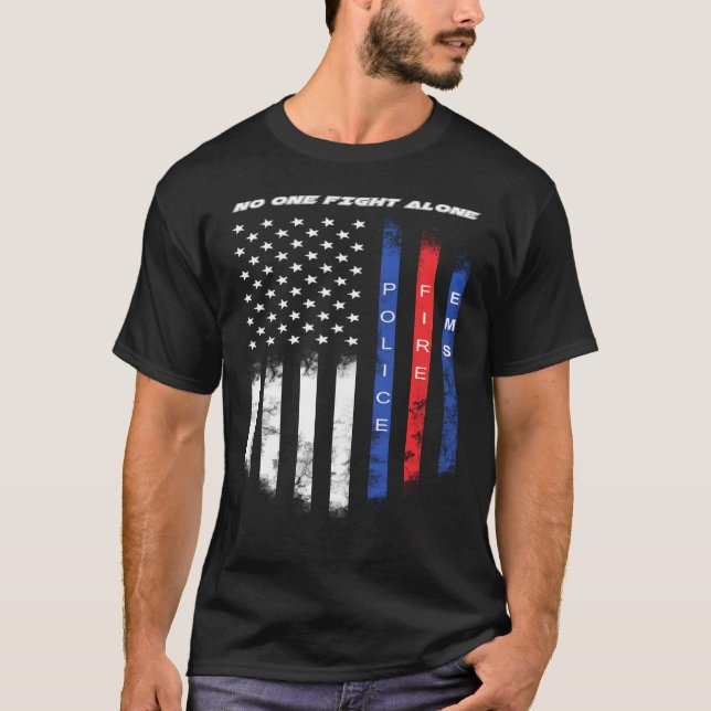 Polizeifeuer EMS T-Shirt (Vorderseite)
