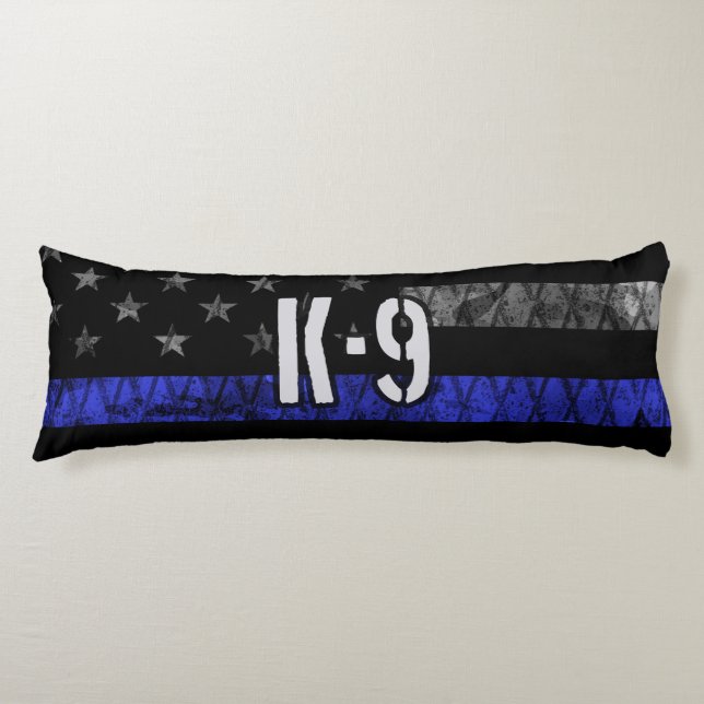 Polizeiflagge der K-9-Einheit Seitenschläferkissen (Vorderseite)