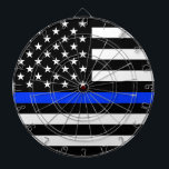 Polizeiflagge der Thin Blue Line Dartscheibe<br><div class="desc">Thin Blue Line amerikanische Flagge. Unterstützen Sie die Polizei mit dieser phantastischen blauen Linie und zeigen Sie der Welt,  dass</div>