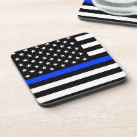 Polizeiflagge der Thin Blue Line