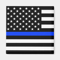 Polizeiflagge der Thin Blue Line